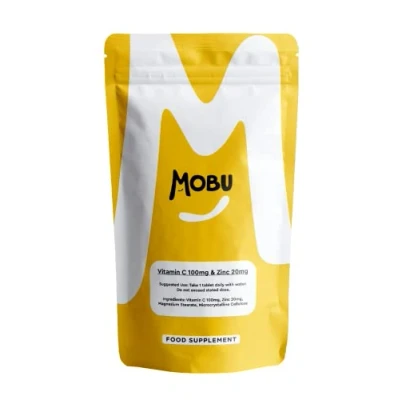 Image of Vitamin C 100mg and Zinc 20mg 120 Tablets High Strength Immune System Support &amp; Supplement Vegan GMP Approved Letterbox Friendly MOBU UK