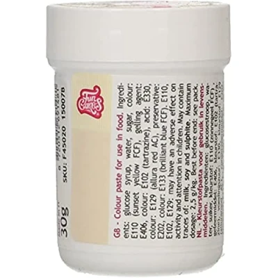 Image of FunCakes Food Colour Paste Ivory; Concentrated Colouring for Batter, Cream, Fondant, Marzipan, Dough, Modelling and Flower Paste. Halal Kosher. 30 g