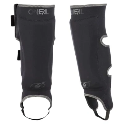 Image of O&#039;NEAL Shin Protectors Motocross Enduro Motorcycle Lightweight Guards, Comfortable Neoprene Material Straight Guard V.23 Adult Black Size L