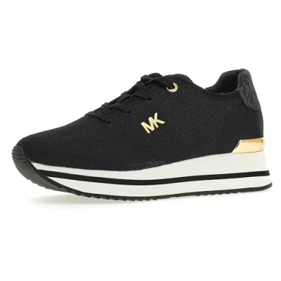 Image of Michael Kors Monique Trainer Trainers, Women&#039;s, Size: 5, Black Polyester