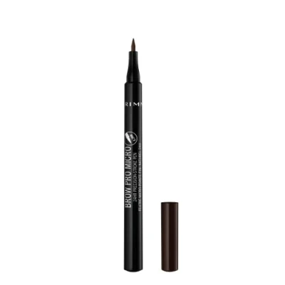 Image of Rimmel London Brow Pro Micro 24HR Precision Stroke Pen, Microfilling Felt Tip, Dark Brown, 1 ml