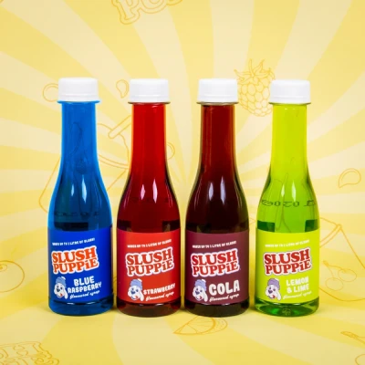 Image of Fizz Creations Official Slush Puppie Syrup Pack of 4 Assorted Flavours Color: Multipack, 180 ml (Pack 4)