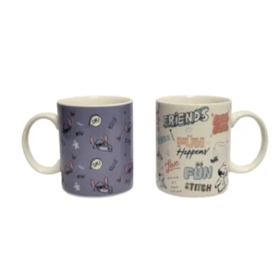 Image of Disney Lilo &amp; Stitch Set of 2 Mugs Tea Coffee Ceramic Cup Primark