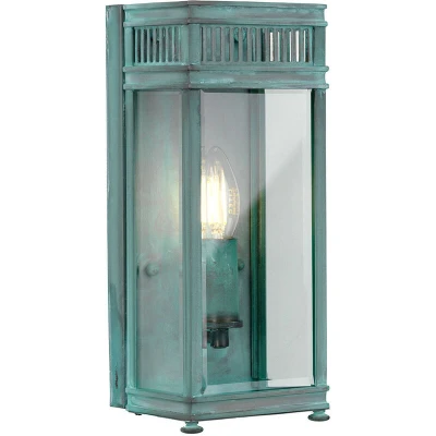 Image of Holborn Outdoor Wall Lantern Verdigris, IP44