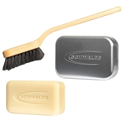 Image of Schwalbe Bike Tire Cleaner Starter Kit, Natural Soap, 100% Biodegradable, Up to 100 Washes, Dermatologically Tested, Vegan, Microplastic Free