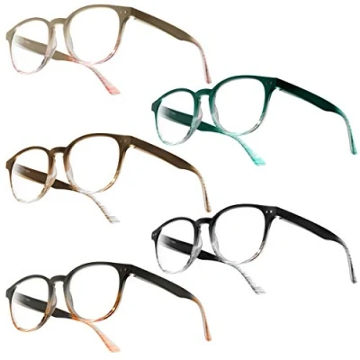 Image of UrbanSky Reading Glasses Gil 5 Pack Plastic with Spring Hinges (+2,50 dpt)