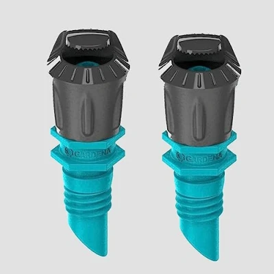 Image of Bewässerung 2 x Gardena Spray Nozzle 180 Accessories for Micro Drip System 4.6 mm (3/16 Inch) Hose Adapter (2 Nozzles 180)