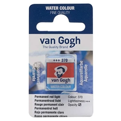 Image of Van Gogh Watercolor Half Pan Permanent Red Light (20863701)