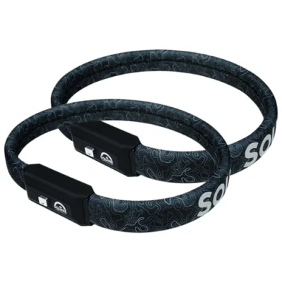 Image of Squire Bike Locks STRAPLOK™ 35/850T Twin Pack: Tough and Lightweight Wearable with 35mm High Tensile Steel Core, 850mm Length, 4 Keyed Alike Keys Included