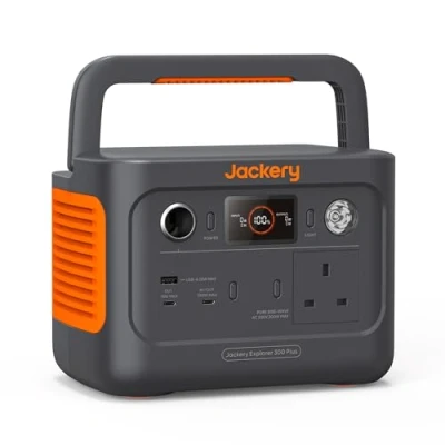 Image of Jackery Explorer 300 Plus, 288Wh Portable power station with LiFePO4 Battery 300W Output, 3.75KG Backup for Outdoors Camping RV Emergencies