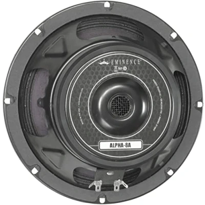 Image of Eminence American Standard Alpha 8A 8&quot; Pro Audio Speaker, 125 Watts at 8 Ohms, Black