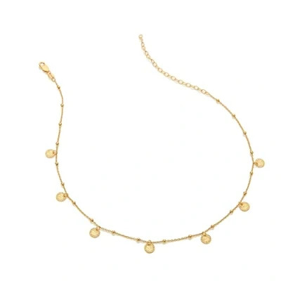 Image of Hot Diamonds x Jac Jossa Embrace Droplet Cable Chain 32cm 18ct Yellow Gold