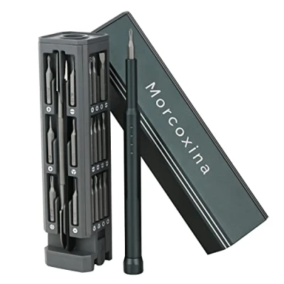 Image of Morcoxina Precision Screwdriver Set, 46 in 1 Mini Screwdriver, Bit Sets, Multifunction Kit, Repair Tool Kit for Electronics, Computer, Eyeglass, Phone, Watch