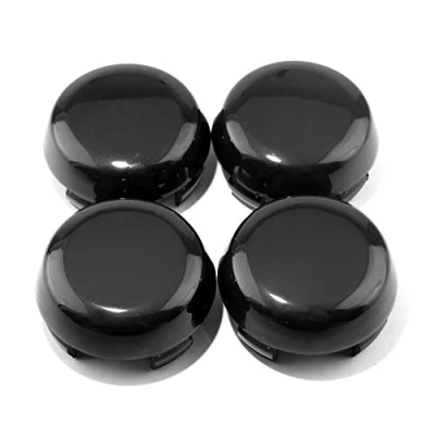 Image of Rhinotuning 4 x 57 mm wheel hub caps 52mm center cap 2.24in centre for 2001 2009 Prius(black)