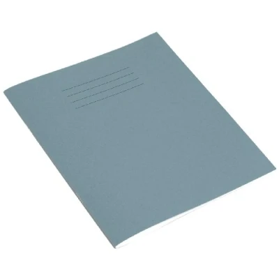 Image of RHINO Stationery Exercise Book 8 X 6.5 48 Page 8mm Lined Light Blue Learning Resources School Books Pack of 10