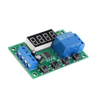 Image of Relay Switch, 30g/1.1oz YYC 2S LED Display Adjustable Timer Automation Control Switch Module with Plastic Material, 24 Common Functions, Timers (5V)