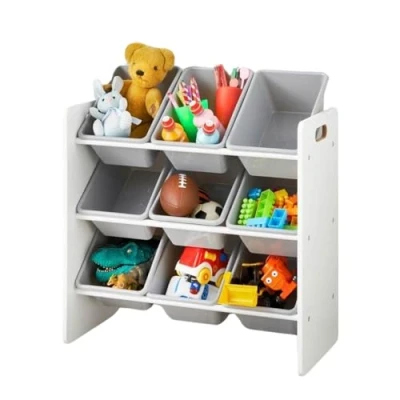Image of Dylex Kid’s Storage Unit Toy Organiser with 9 Removable Plastic Bins