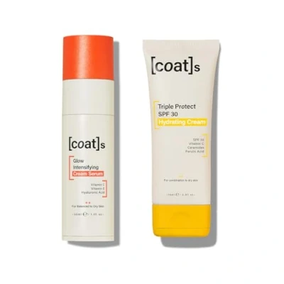 Image of Coats Defence Duo Glow Intensifying Cream Serum with Vitamin C 30 ml + Triple Protect SPF Hydrating 75 Protects Brightens Skin