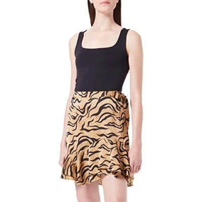 Image of Scotch &amp; Soda Maison Women&#039;s Printed Recycled Polyester Wrap Skirt, Combo K 0590, L
