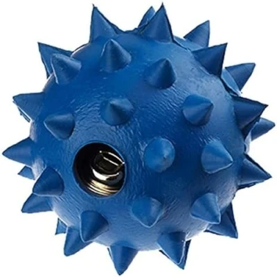 Image of Classic Pet Products Rubber Spike Ball with Bell, Large, 90 mm, Blue