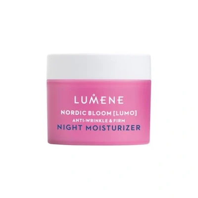Image of LUMENE Nordic Bloom [LUMO] Anti Wrinkle &amp; Firm Night Moisturizer Rejuvenates Skin Overnight with Pre Retinol Complex Lingonberry Smooths, Firms Boosts Radiance Vegan Formula 50 ml