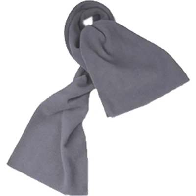 Image of Unicol Fleece Scarves Childrens Single Coloured Warm Winter Kids Scarf Grey