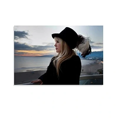 Image of Stevie Nicks Young and Beautiful Poster Wall Art Canvas Picture Print Modern Family bedroom Aesthetic Decor Posters 16x24inch(40x60cm)