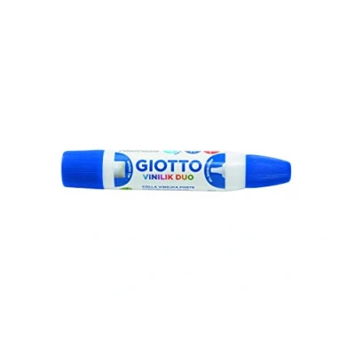 Image of GIOTTO Vinilik Duo Double Tipped Glue Pen, White Strong Glue, Plastic Tube with Tip, 24 Pieces, Ideal for Children, Parties and Schools