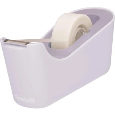 Image of Scotch Tape Dispenser C18, Lavender + Magic Tape, 19 mm x 33 m, 1 Roll Refillable Sticky for Home and Office
