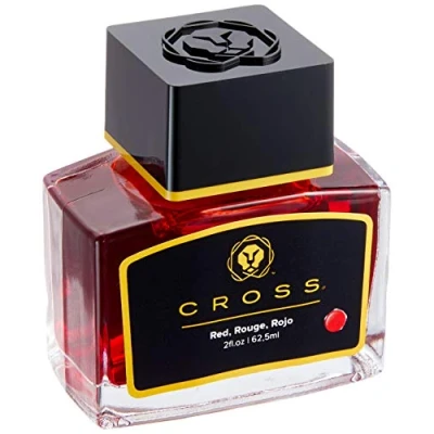 Image of A. T. Cross Ink for Fountain Pen Bottle in Glass 62.5 ml, Red