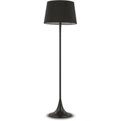 Image of London 1 Light Floor Lamp Black, E27