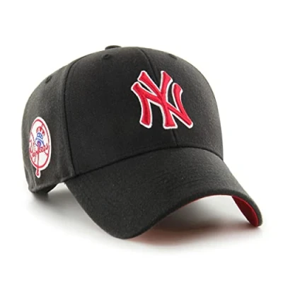 Image of &#039;47 MLB NEW YORK Yankees SURE SHOT Snapback Unisex Cap, Size: One Size, Black