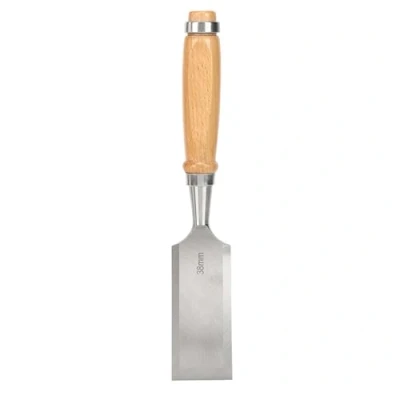 Image of ViaGasaFamido Cr V 38mm Flat Chisel, Professional Woodworking Tool Wooden Handle Hardware Tools Industrial Accessory,Woodworking Chisel