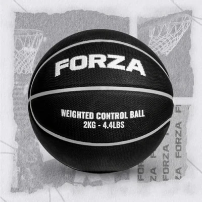 Image of FORZA Weighted Control Training Basketballs [Size 7 ] Improve Dribbling, Speed &amp; Strength 3 Weight Options: 1kg, 1.5kg or 2kg (2kg)