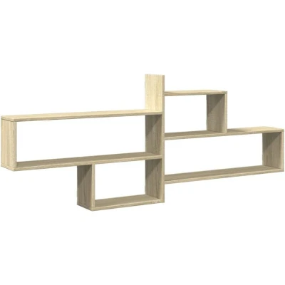 Image of vidaXL Wall Shelf Sonoma Oak 167.5x18x68 cm Engineered Wood