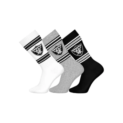 Image of NFL Unisex Las Vegas Raiders Crew Socks Sport (Pack of 3)
