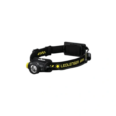 Image of Ledlenser H5R Work Rechargeable LED Head Torch, Super Bright 500 Lumens Headlamp, Water Resistant (IP67) Camping, Fishing, Hiking Equipment, Up to 45 Hours Running Time