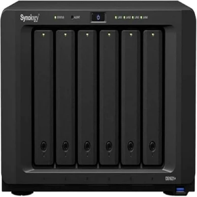 Image of Synology DS1621+ 24TB 6 Bay Desktop NAS Solution, installed with x 4TB Western Digital Red Plus Drives