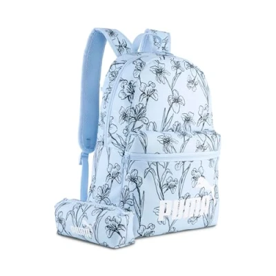 Image of Puma Phase Backpack Unisex SET Pencil case for kids, Size: One Size, Haute tropic/galactic gray