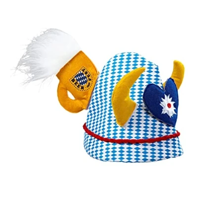 Image of Widmann 0063 C Oktoberfest Hat With Antlers ? One Size