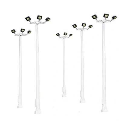 Image of Evemodel 5pcs N Scale Plaza Lamppost 1:150 Playground Street lights 3 8cm Model