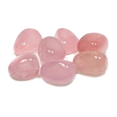 Image of CrystalAge Rose Quartz Extra Grade Tumble Stone (25 30mm) Single