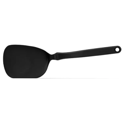 Image of Dreamfarm Chopula Super Flexible Sit Up Kitchen Utensil Flipping, Chopping, &amp; Serving Spatula Chops Food in The Pan Black