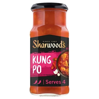 Image of Sharwood&#039;s Kung Po Chinese Cooking Sauce, 425 g Jar (Pack of 1)