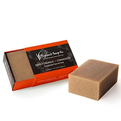 Image of The Highland Soap Company Sweet Orange &amp; Cinnamon Handmade 190g