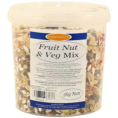 Image of Johnston &amp; Jeff Fruit Nut and Veg Mix Tub 5kg, Transparent