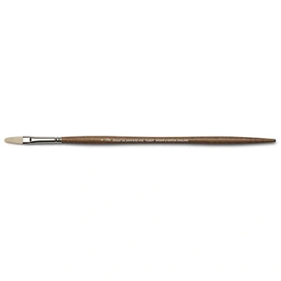 Image of Winsor &amp; Newton Oil Painting Brush, Synthetic, Wine red, Nr. 4 Filbertpinsel