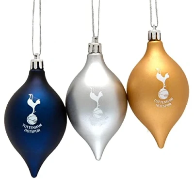 Image of Premier Life Christmas Tree Baubles Football Club Selection Soccer Fans XMAS Vintage Gift (Tottenham)