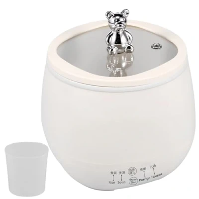 Image of 1.8L Electric Rice Cooker, 18 Minutes Fast Cooking Cooker for 1 6 People, with Keep Warm Function, Automatic Cooking, Non Stick Inner Pot, Measuring Cup Home Cooking(White)