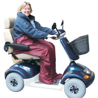 Image of Kozee Komforts Cosy Mobility Scooter Cover Waterproof &amp; Fleece Lined for Ultimate Warmth Protection Grey